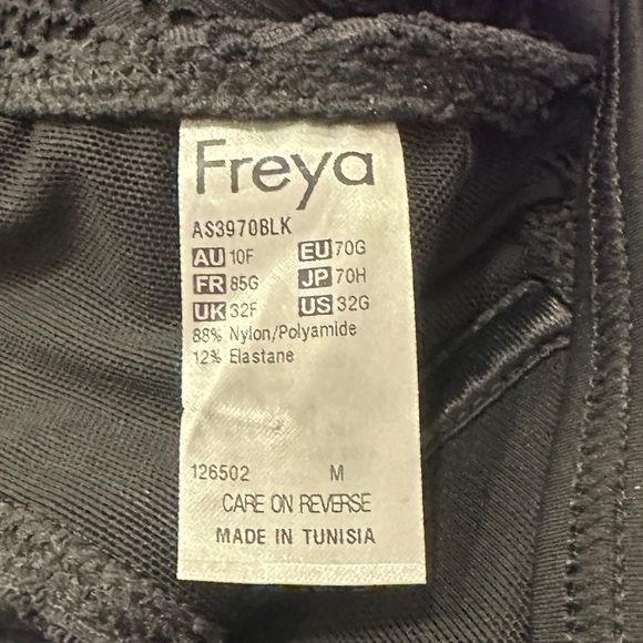 Freya Sundance Sweetheart Bikini Top - Black -32G - excellent like new condition - Picture 4 of 9